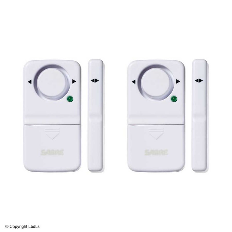 SINMI Lot De 2 Alarmes De Fenêtre De Porte, Alarmes De Porte 125 DB Pour La Sécurité Des Enfants Carillon De Porte Pour La Maison Du Magasin SINMI Lot De 2 Alarmes De Fenêtre De Porte, Alarmes De Porte 125 DB Pour La Sécurité Des Enfants Carillon De Porte Pour La Maison Du Magasin