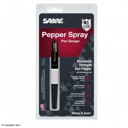 Stylo bombe lacrymogène SABRE RED Pepper Spray 10,6 ml  BOMBES LACRYMOGÈNE 25 ML à 15,50 €