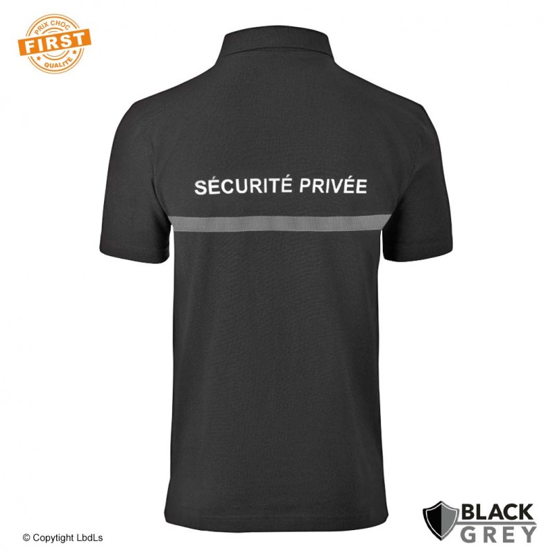 Polo BLACKGREY SÉCURITÉ PRIVÉE conforme décret READY 24