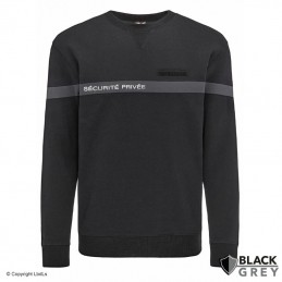 Sweat-shirt BLACKGREY SÉCURITÉ PRIVÉE conforme décret READY 24  VÊTEMENT AGENT DE SÉCURITÉ à 25,20 €