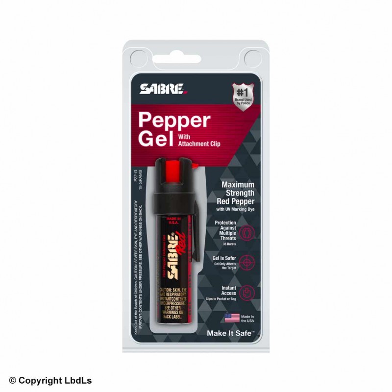 Bombe lacrymogène SABRE RED Pepper Spray 16,2 ml  BOMBES LACRYMOGÈNE 25 ML à 10,40 €