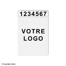 Carte PVC pour NUB et logo conforme décret READY 24  BADGES ET CARTE PRO à 2,16 €