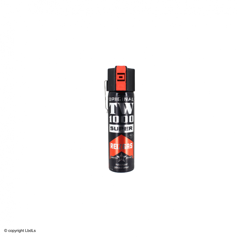 Bombe lacrymogène gaz CS TW1000 Reizgas 75 ml - Portée 3 à 4 m  BOMBES LACRYMOGÈNES 63-75 ML à 12,30 €