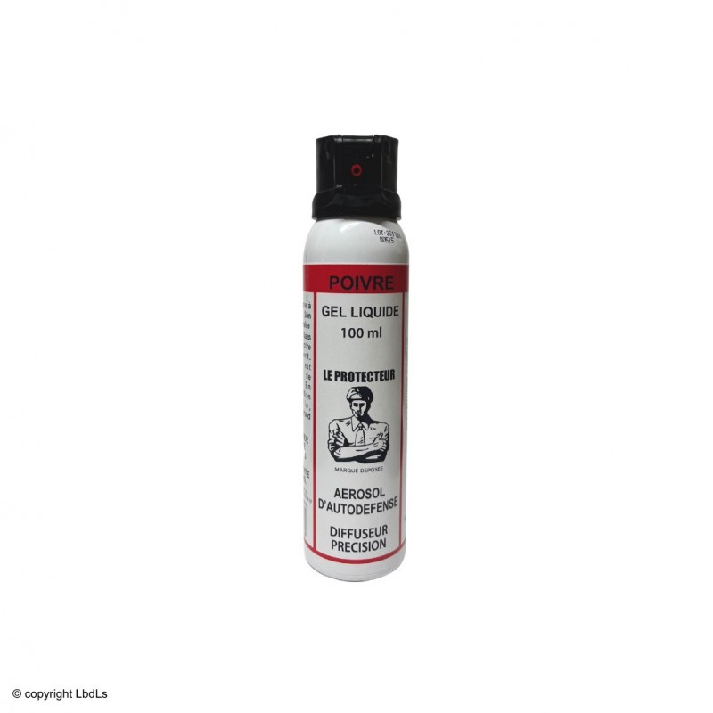 Bombe lacrymogène Super Pro Accusol gel poivre 100 ml  DÉFENSE à 15,90 €