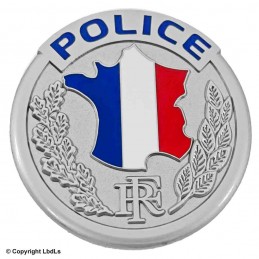 Médaille POLICE France bleu-blanc-rouge 4,5 cm  ACCUEIL à 6,00 €