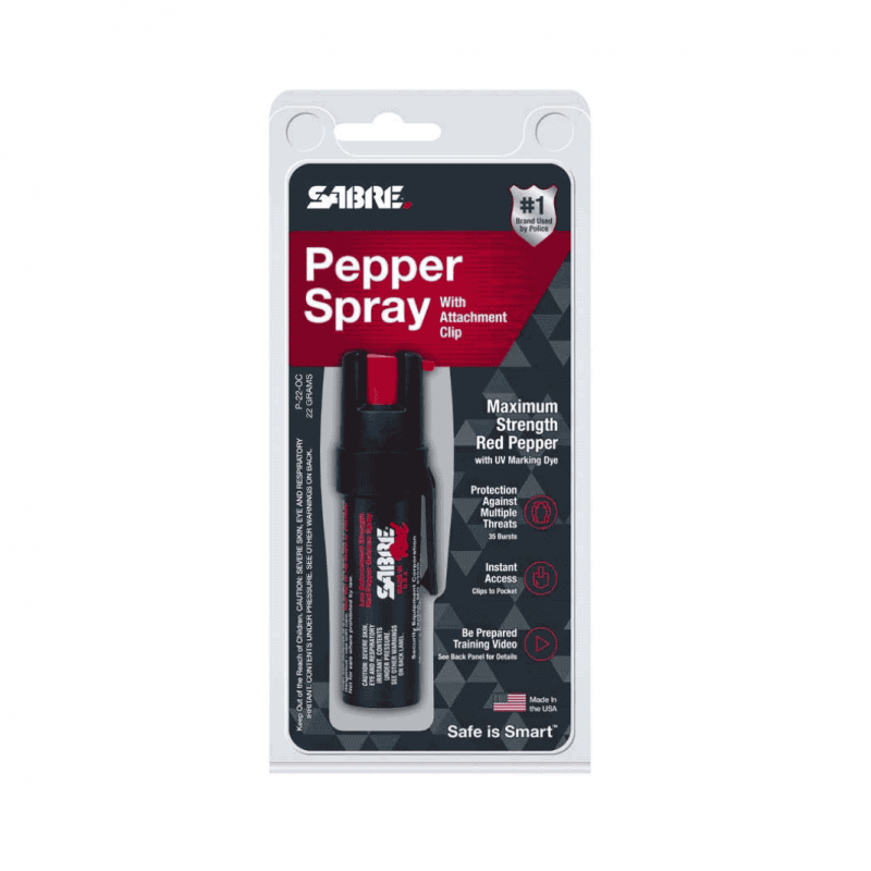 Bombe lacrymogène gel poivre Sabre Red 35 ml - Portée 5,5 m, traceur UV  BOMBES LACRYMOGÈNES 40-50 ML à 16,99 €