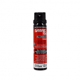 Bombe lacrymogène Sabre Red Crossfire MK-4 Pepper Stream 89 ml - Portée 6 m, traceur UV 48 h  BOMBES LACRYMOGÈNES à 19,00 €
