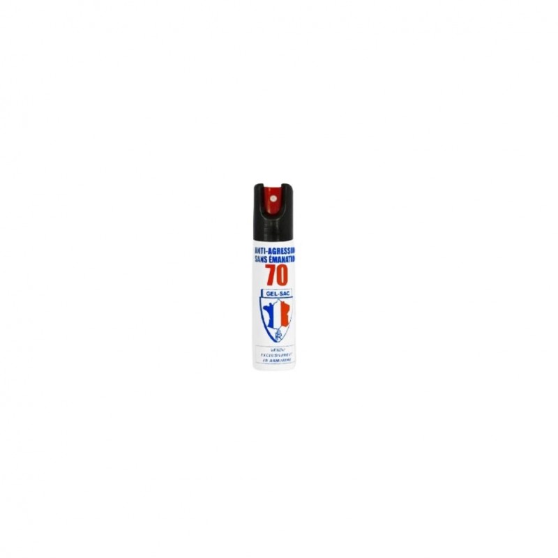 Bombe lacrymogène Puissance 70 gel CS 25 ml  BOMBES LACRYMOGÈNE DE POCHE à 7,40 €