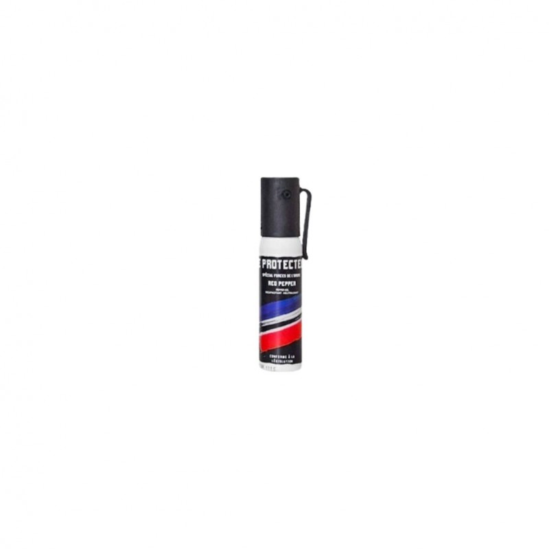 Bombe lacrymogène Le Protecteur Red Pepper gel poivre 25 ml  BOMBES LACRYMOGÈNE DE POCHE à 7,20 €