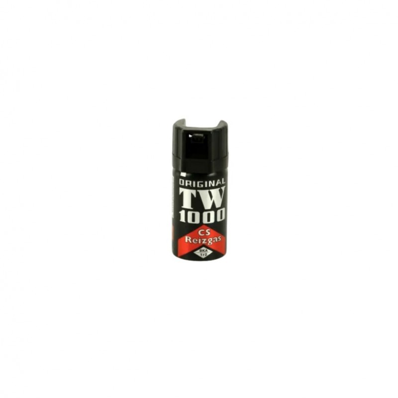 Bombe lacrymogène gaz CS TW1000 Reizgas 40 ml - Portée 2 à 3 m  BOMBES LACRYMOGÈNES 40-50 ML à 8,50 €