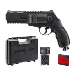 Pistolet à balles caoutchouc T4E TR50 Gen2 revolver cal.50 - Pack mallette, 100 billes + 5 CO2  Pistolet à balles caoutchouc ...
