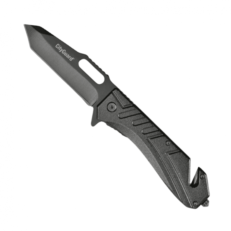Couteau tactique City Guard rescue noir lame 9,5 cm NOS NOUVEAUTÉS à 14,50 € Couteau tactique City Guard rescue noir lame 9,5 cm NOS NOUVEAUTÉS à 14,50 €