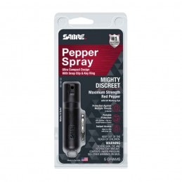 Bombe lacrymogène porte-clés Sabre Red Mighty gel poivre 16,2 ml - Portée 4 m  BOMBES LACRYMOGÈNE DE POCHE à 14,40 €
