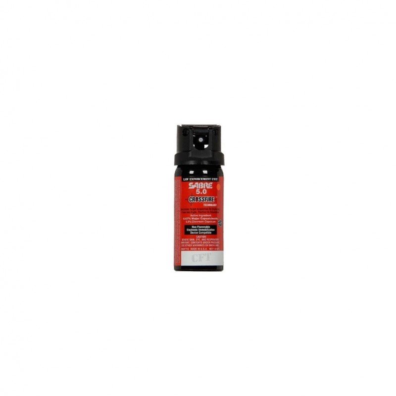 Bombe lacrymogène Sabre Red Crossfire MK-3 poivre OC 45 ml - Jet 4 à 6 m, traceur UV  BOMBES LACRYMOGÈNES 40-50 ML à 17,00 €
