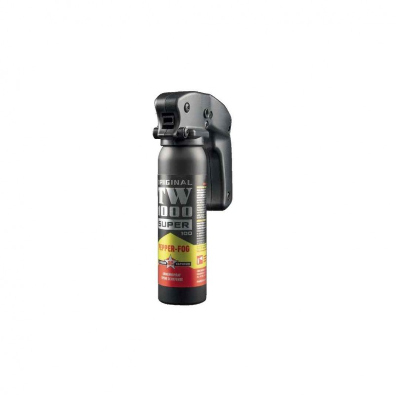 Bombe lacrymogène gaz au poivre TW 1000 Pepper-Fog 100 ml avec poignée  BOMBES LACRYMOGÈNES 100 ML à 32,10 €