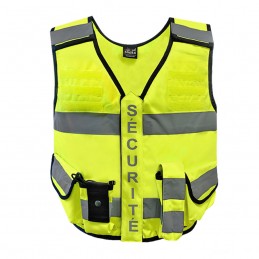 Gilet MULTIPOCKET haute visibilité SÉCURITÉ PRIVÉE Ready 24  READY 24 à 33,00 €