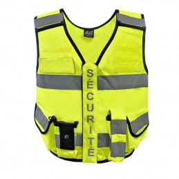 Gilet MULTIPOCKET haute visibilité SÉCURITÉ PRIVÉE Ready 24  READY 24 à 33,00 €