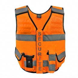 Gilet MULTIPOCKET haute visibilité SÉCURITÉ PRIVÉE Ready 24  READY 24 à 33,00 €