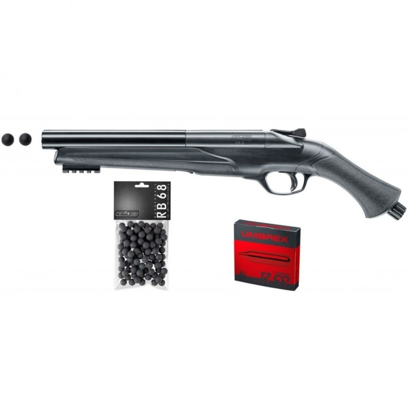 Pack Fusil T4E TS68 Cal. 68 – 16 J,100 billes & 5 cartouches CO₂ T4E UMAREX à 229,00 € Pack Fusil T4E TS68 Cal. 68 – 16 J,100 billes & 5 cartouches CO₂ T4E UMAREX à 229,00 €