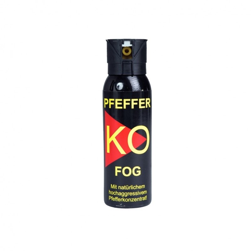 Bombe lacrymogène KO FOG Poivre 100 ml  BOMBES LACRYMOGÈNES 100 ML à 18,00 €