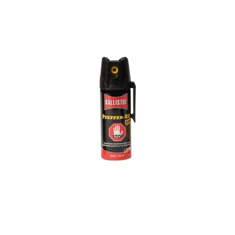 Bombe lacrymogene KO FOG Poivre 50 ml  BOMBES LACRYMOGÈNES 40-50 ML à 8,50 €