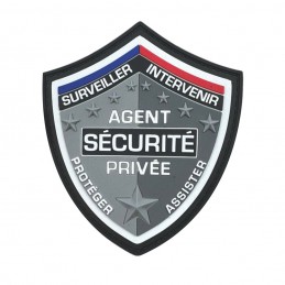 Patch AGENT SÉCURITÉ PRIVÉE écu 9,3 x 8 cm  BANDEAUX, ÉCUSSONS ET PATCHS à 7,00 €