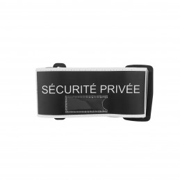 Brassard noir SÉCURITÉ PRIVÉE rétro avec porte NUB  BRASSARDS à 8,90 €