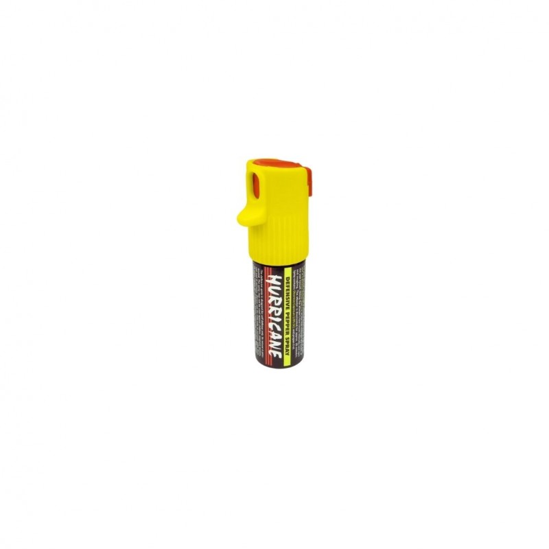 Bombe lacrymogène de poche Hurricane jet poivre 15 ml - jaune  BOMBES LACRYMOGÈNE DE POCHE à 7,90 €