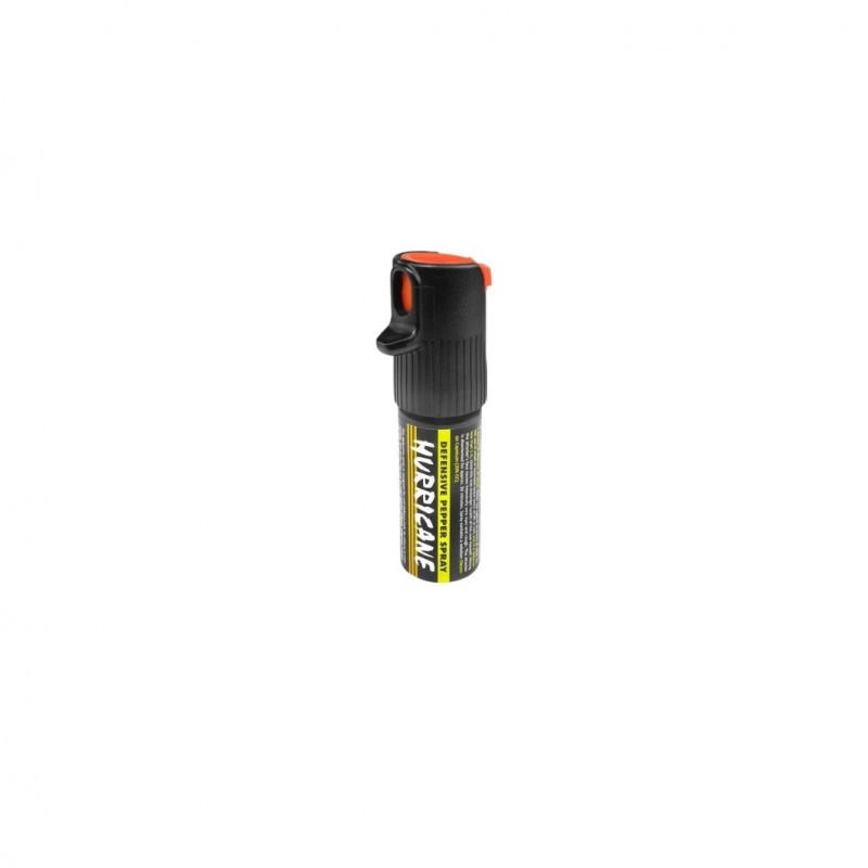Bombe lacrymogène HURRICANE jet poivre 15 ml noir  BOMBES LACRYMOGÈNE DE POCHE à 7,90 €