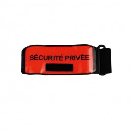 Brassard SÉCURITÉ PRIVÉE orange rétro avec porte NUB  READY 24 à 18,95 €