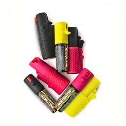 Bombe lacrymogène de poche Hurricane Light jet poivre 15 ml avec lampe LED - noir et rose  BOMBES LACRYMOGÈNE DE POCHE à 11,90 €