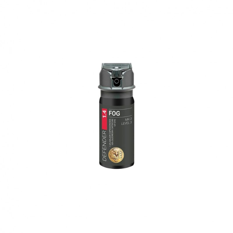 Bombe lacrymogène ASP Defender LE 1.4 OC MK3 Fog - 62 ml, portée 4,5 m  BOMBES LACRYMOGÈNES 63-75 ML à 25,00 €