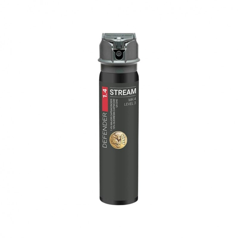 Bombe lacrymogène ASP Defender LE 1.4 OC MK4 Stream - 88 ml, portée 5,5 m  BOMBES LACRYMOGÈNES 63-75 ML à 27,00 €