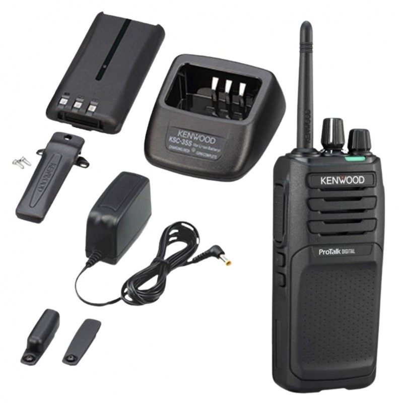 Talkie walkie Kenwood TK3701 PMR 446 numerique 500mW avec batt. KNB45 et charg. KSC35  TALKIES WALKIES à 310,80 €