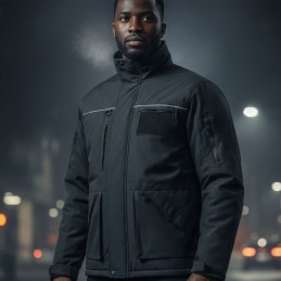 Parka softshell Expert Wintershield noir avec bande retro  POLAIRES - SOFTSHELLS - PARKAS à 74,00 €