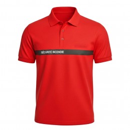 Polo SSIAP DUOPRO bande noire SÉCURITÉ PRIVÉE  POLOS à 20,80 €