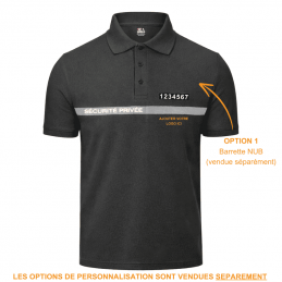 Polo BLACKGREY SÉCURITÉ PRIVÉE conforme décret READY 24  READY 24 à 21,00 €