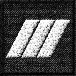 Grade de poitrine tissu Sous Brigadier 3 chevrons  GRADES ET FOURREAUX à 2,70 €