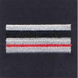 Grade de poitrine tissu Major (blanc liseré noir et rouge)  GRADES ET FOURREAUX à 2,70 €