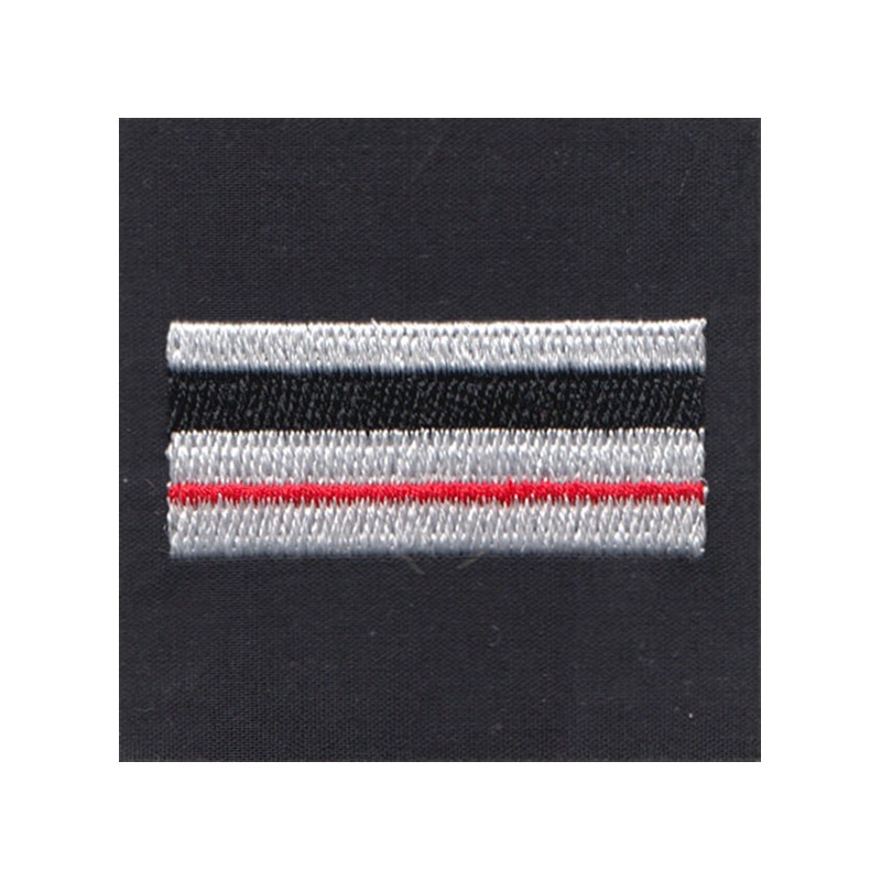 Grade de poitrine tissu Major (blanc liseré noir et rouge)  GRADES ET FOURREAUX à 2,70 €