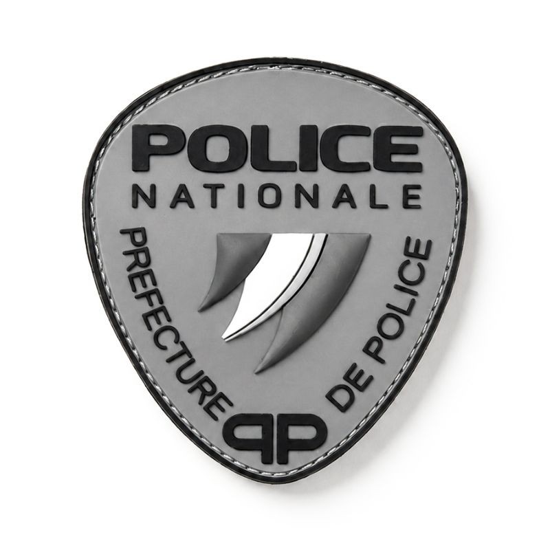 Patch PVC épaule 9 x 8 cm POLICE NATIONALE PP nouveau logo version nuit  BRASSARDS ET BANDEAUX à 5,00 €