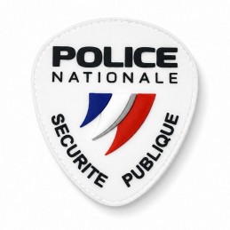 Patch PVC épaule 9 x 8 cm POLICE NATIONALE nouveau logo  BRASSARDS ET BANDEAUX à 5,00 €
