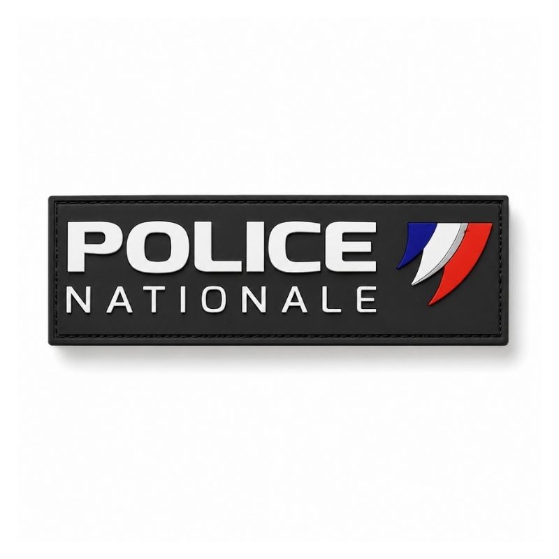 Patch PVC dos gilet 24 x 8 cm POLICE NATIONALE  BRASSARDS ET BANDEAUX à 8,50 €