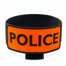 Brassard EXPERT ORANGE brodé POLICE NOIR élastique noir réglable (AVEC N° RIO) EXPERT LBDLS BRASSARDS ET BANDEAUX à 9,00 €