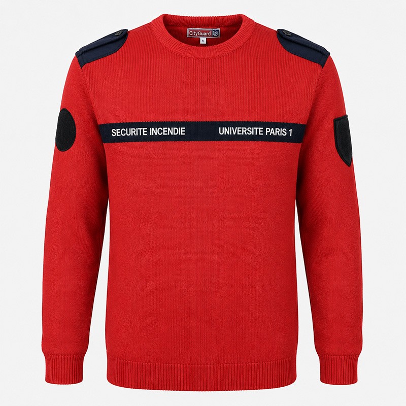 Pull SSIAP UNIVERSITE PARIS 1 (broderie + velcros)  ACCUEIL à 46,61 €