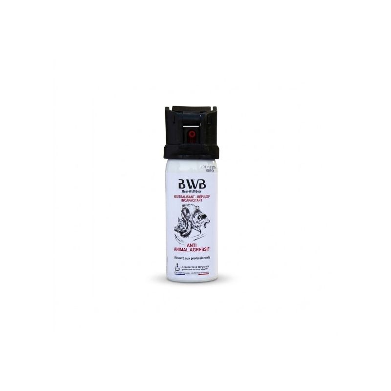 Bombe lacrymogène BWB Gel Pepper + OC anti animal agressif 50 ml  BOMBES LACRYMOGÈNES 40-50 ML à 9,60 €