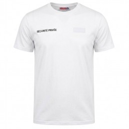 Tee-shirt blanc SÉCURITÉ PRIVÉE conforme décret avec velcro NUB  T-SHIRTS à 10,00 €