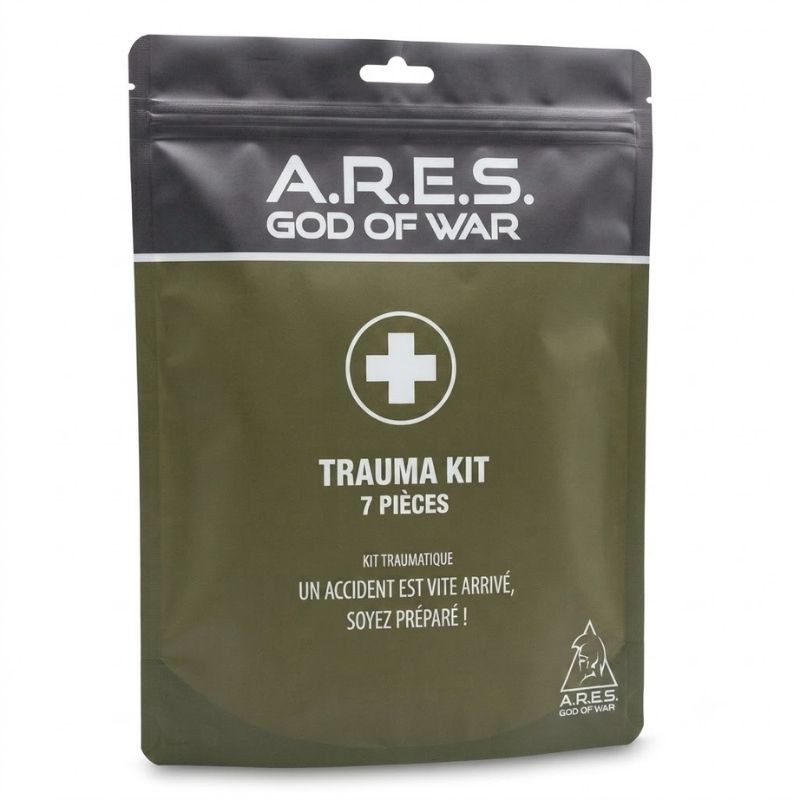Kit médical trauma 7 pièces ARES  PREMIERS SECOURS à 70,80 €