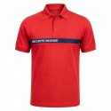 Polo SSIAP Sécurité Incendie PREMIUM rouge bande marine