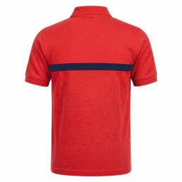 Polo SSIAP Sécurité Incendie PREMIUM rouge bande marine LBDLS SSIAP VÊTEMENTS SSIAP à 17,95 €
